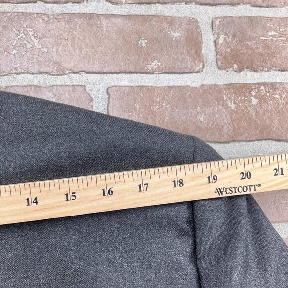 Pronto Uomo Blazer Men 42XLong Gray‎ Flannel Super 100s Tasmania Wool Classic - Picture 6 of 14